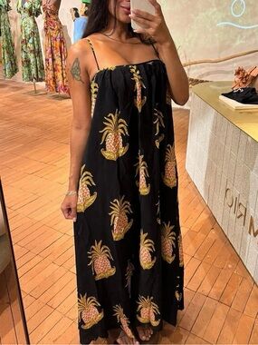 Farm Rio Amalfi Pineapple Maxi Dress | New Without Tags